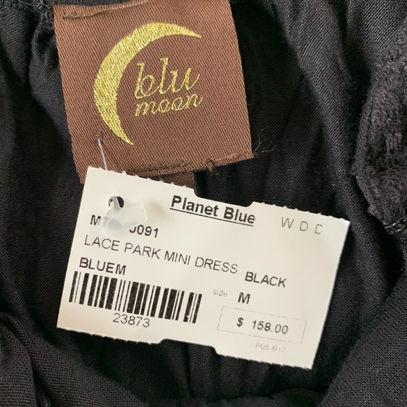 Planet Blue Blu Moon Lace Park Backless Mini Drss - Picture 10 of 10